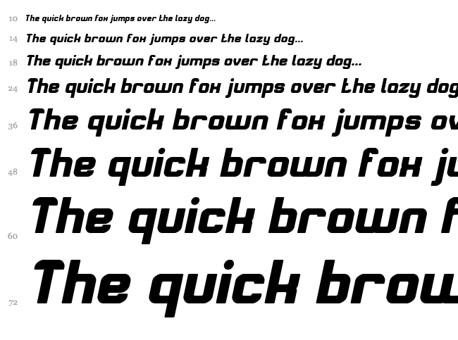 Alive in Science Fiction font waterfall